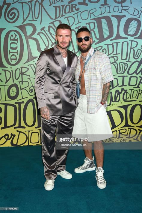 david beckham dior 2020|David Beckham & MALUMA at the Dior Men’s Fall 2020.